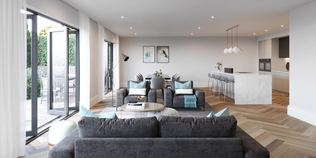 SME Housing development showing a living space.