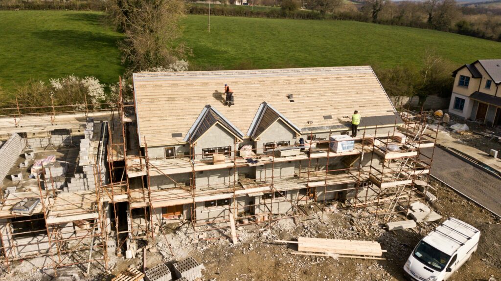 House building in action. 
